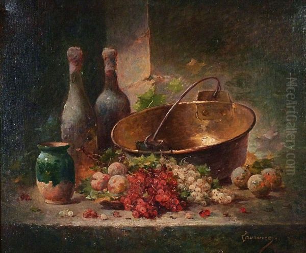 Naturemorte Aux Raisins. Oil Painting by Laurence