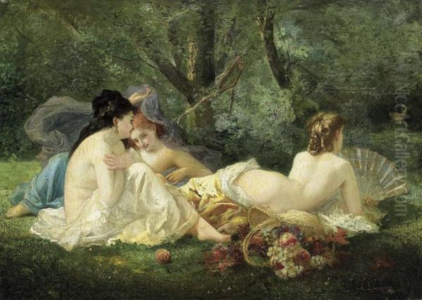 Afternoon Idyll Oil Painting by Nicolas-Auguste Laurens