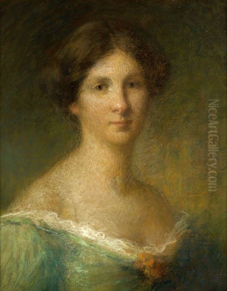 Portrait De Femme Oil Painting by Ernest Joseph Laurent