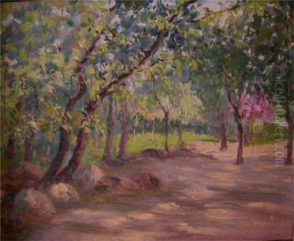 Paesaggio Boschivo Oil Painting by Nicola Laurenti