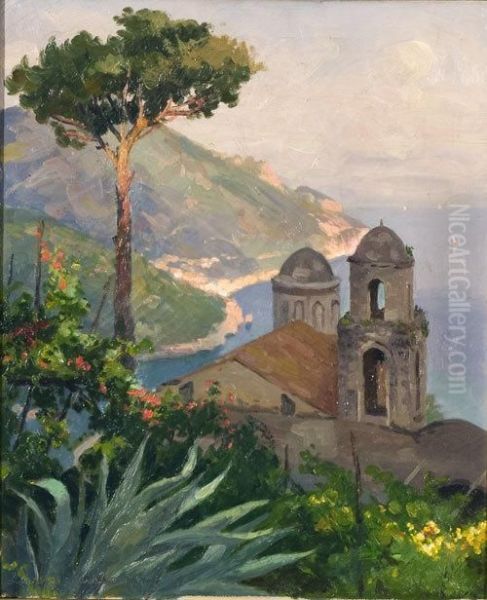 Veduta Di Ravello Oil Painting by Laurenzio Laurenzi