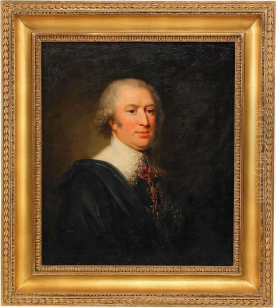 Portratt Av Friherre Carl Bonde Oil Painting by Alexander Laureus