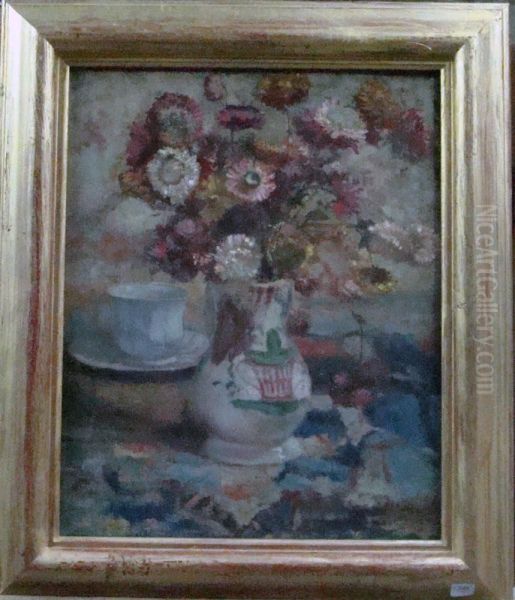 Bouquet De Fleurs Oil Painting by Armand Laureys