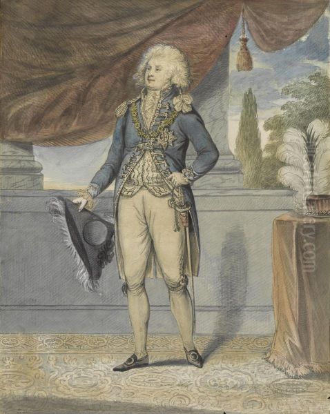 Portrait Of H.r.h. George, Prince Of Wales Oil Painting by Robert Laurie