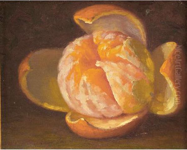 Peeled Orange Oil Painting by Jonas Joseph LaValley