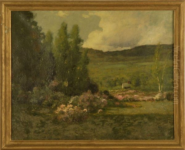 New England Landscape Oil Painting by William Lavalley