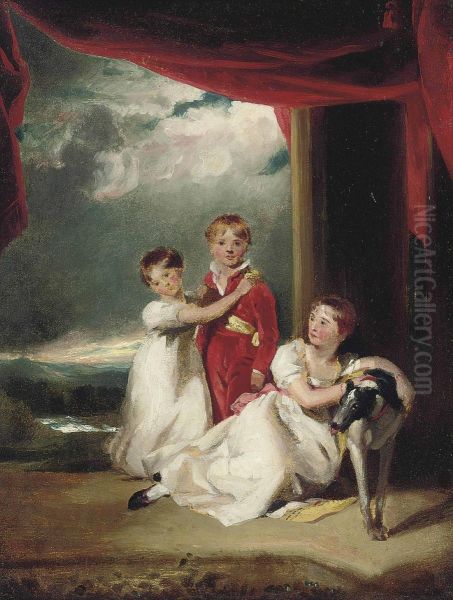 The Children Of Sir Samuel Fludyer Oil Painting by Sir Thomas Lawrence