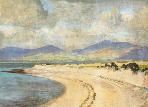 The Dingle Peninsula From Rossbeigh, Countykerry Oil Painting by Edward Louis Lawrenson