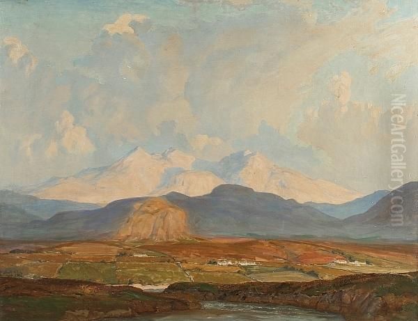 The Reeks Of Kerry Oil Painting by Edward Louis Lawrenson