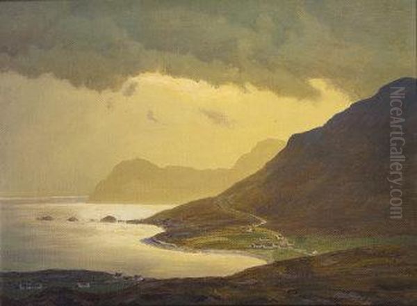 Achill Head Oil Painting by Edward Louis Lawrenson