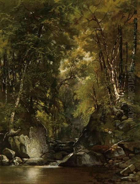 ''quiet-stream'' Oil Painting by Alexander Lawrie