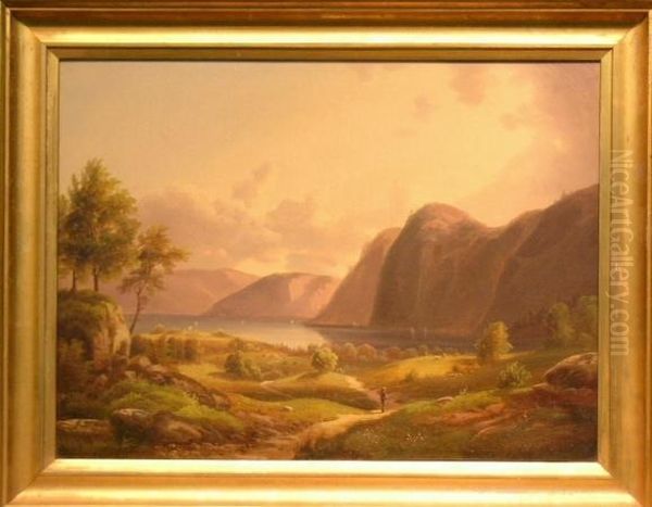 The Hudson Highlands Oil Painting by Alexander Lawrie