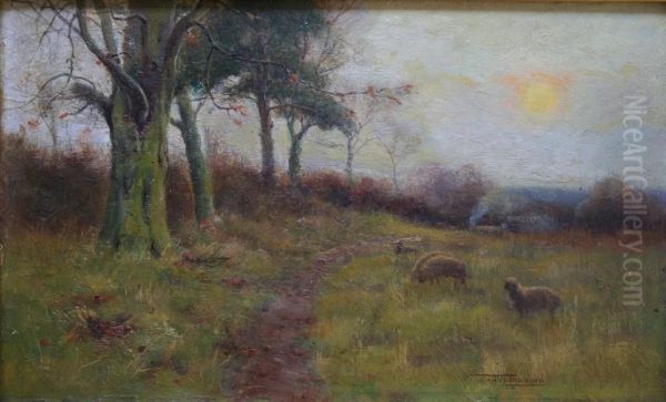 Also Signed And Inscribed With Artist's Address And Title Verso Oil Painting by Alexander Lawson