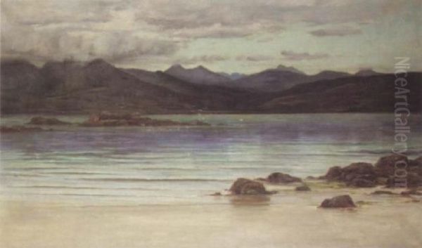 Dark Hills Of Skye Oil Painting by Alexander Lawson