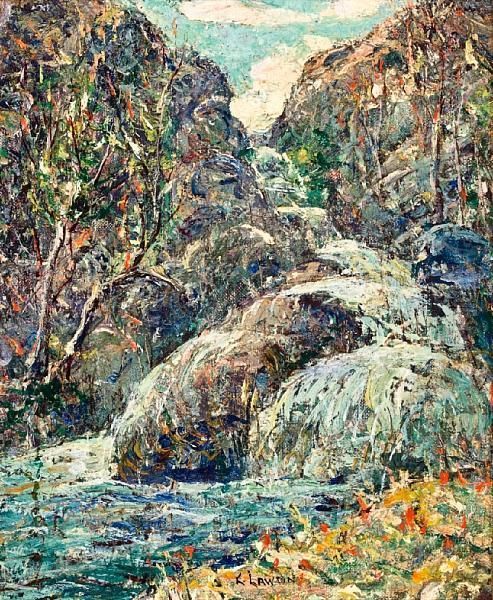 Rocks, Colorado Oil Painting by Ernest Lawson