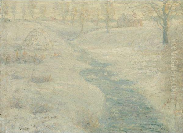 The Frozen Haystack Oil Painting by Ernest Lawson