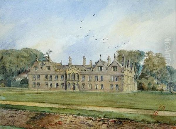 A View Of Casewick Oil Painting by John Lawson