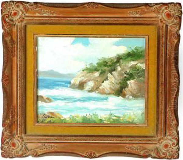 Impressionistic View Of A Rocky Coast by Walter Layman