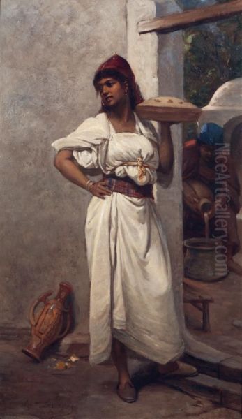 Le Couscous Enkabylie Oil Painting by Jean Raymond Hippolyte Lazerges