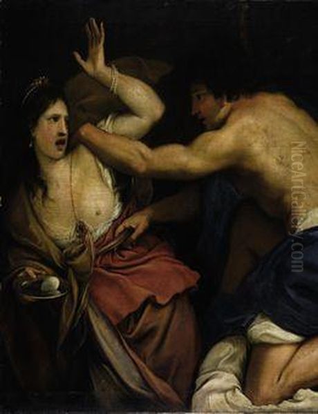 Tarquinio E Lucrezia Oil Painting by Gregorio Lazzarini