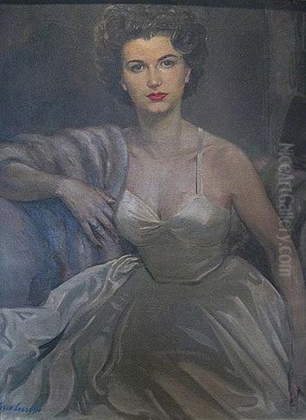 The Socialite Oil Painting by Vasco Lazzola