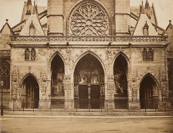 Portail De L'eglise St. Germain L'auxerrois Oil Painting by Le Dien Gray Eugene & Le Gustave