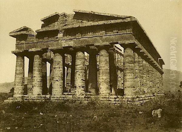 Temple De Paestum Oil Painting by Le Dien Gray Eugene & Le Gustave