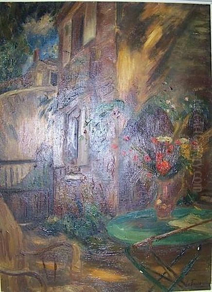 Maison De Campagne Oil Painting by Henri Le Fauconnier