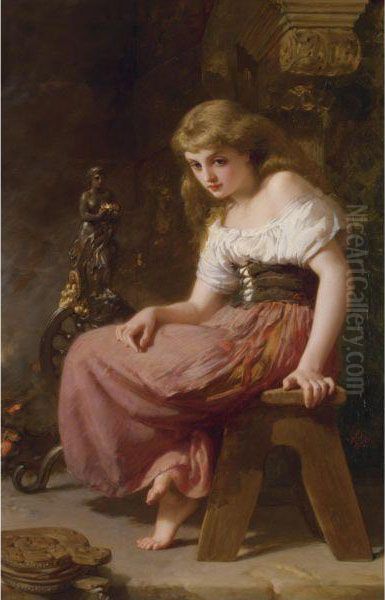 Cinderella Oil Painting by Henry Le Jeune