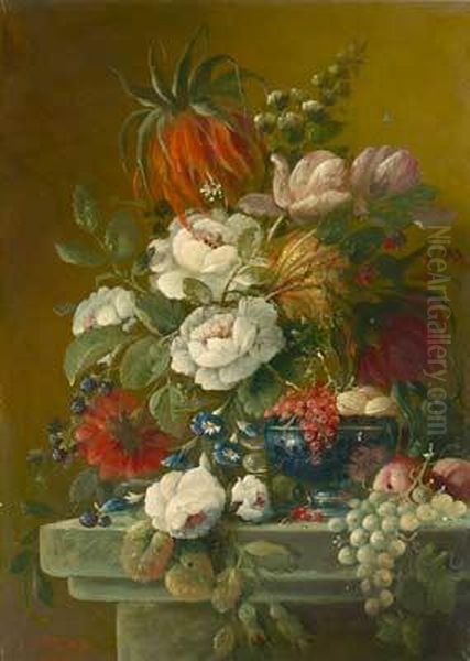 Blumenstilleben Oil Painting by Camille Fourdoin Le Mair