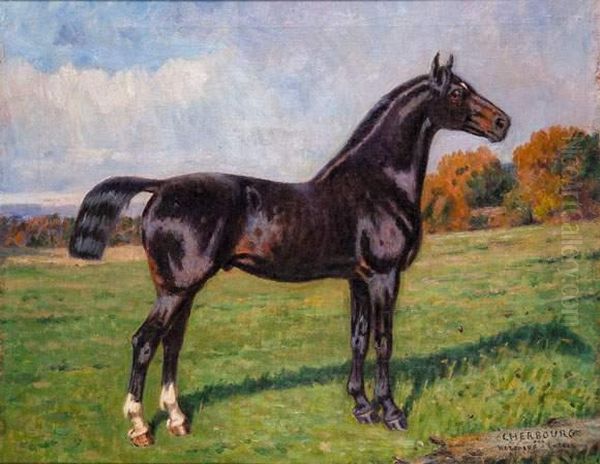 Cheval, Cherbourg Oil Painting by Paul Le More