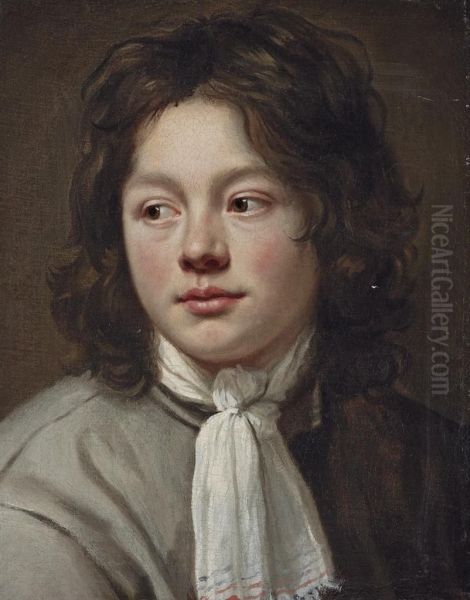 Portrait Of A Boy, Bust-length Oil Painting by Mathieu Le Nain