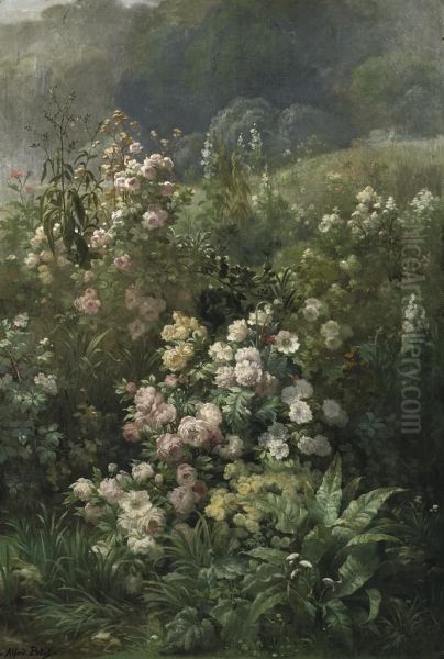 Wild Roses Oil Painting by Alfred Le Petit