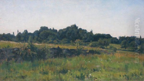 Paysage De Campagne Oil Painting by Ernest Le Vilain