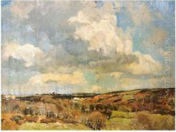 West Country Landscape Oil Painting by Benjamin Eastlake Leader