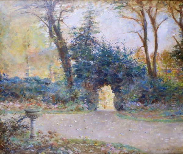 Mon Jardin A Champsecret (orne) Oil Painting by Charles Leandre