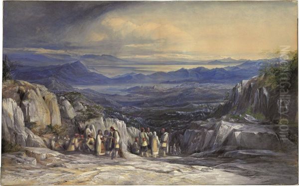 Montenegro Oil Painting by Edward Lear