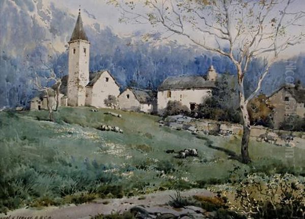 Spring In Switzerland Oil Painting by Noel Harry Leaver