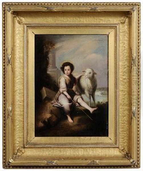 The Good Shepherd Oil Painting by Edward Chalmers Leavitt