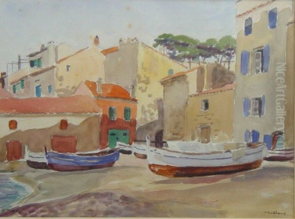 Saint Tropez Oil Painting by Theodore Leblanc