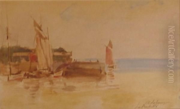 Le Port De La Rochelle Oil Painting by Albert Lebourg