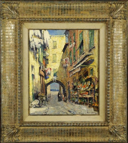 Petite Rue A Villefranche Oil Painting by Paul Leduc