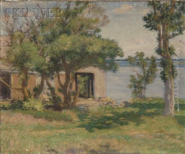 A Breezy Day Oil Painting by Ernest Lee