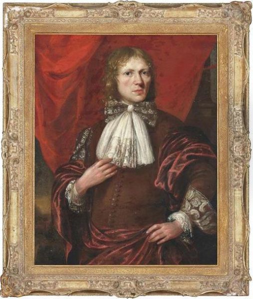 Portrait Of A Gentleman Oil Painting by Pieter Leermans