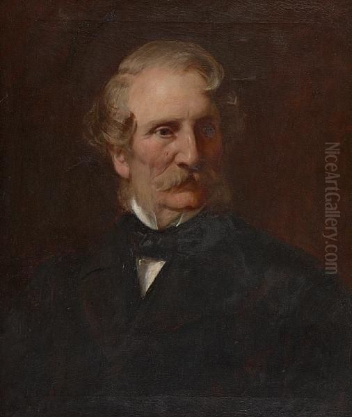 Portrait Of A Gentleman Oil Painting by Charles Lees