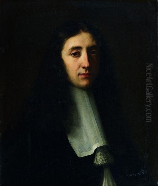 Portrait De Monsieur Delaporte, Procureur Du Roi Oil Painting by Claude Lefebvre