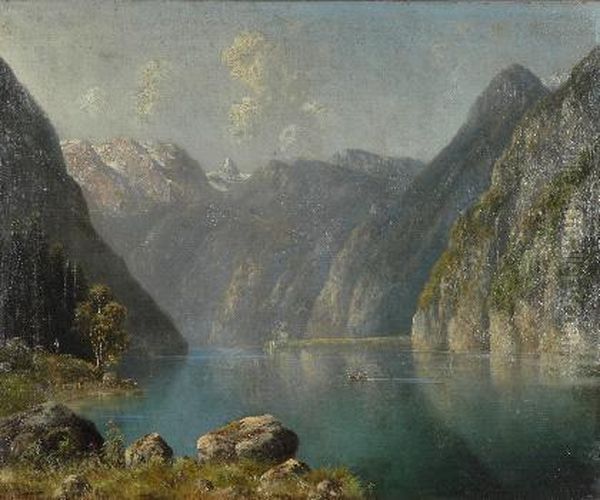 Blick Auf Den Konigsee Oil Painting by Karl Lefeubure