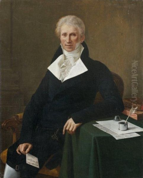 Portrait D'homme Oil Painting by Sante Legnani