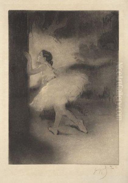 Premiere Danseuse. Oil Painting by Louis Legrand