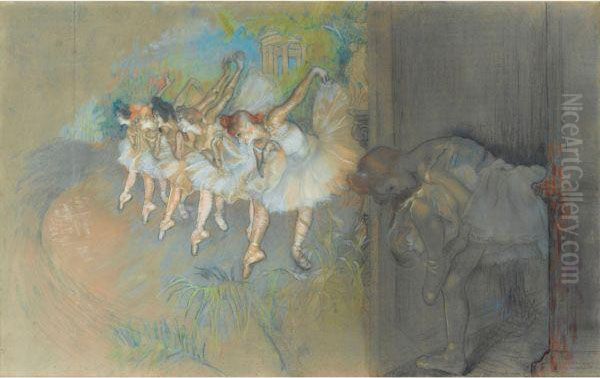 Les Danseuses Oil Painting by Louis Auguste M. Legrand